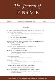 Journal of Finance